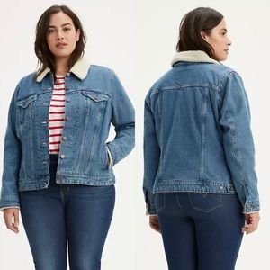 NWT Levi’s Plus Size Sherpa Trucker Jacket